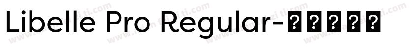 Libelle Pro Regular字体转换